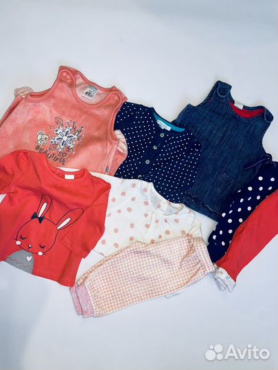 Рост 62-68-74 Одежда для девочки пакетом