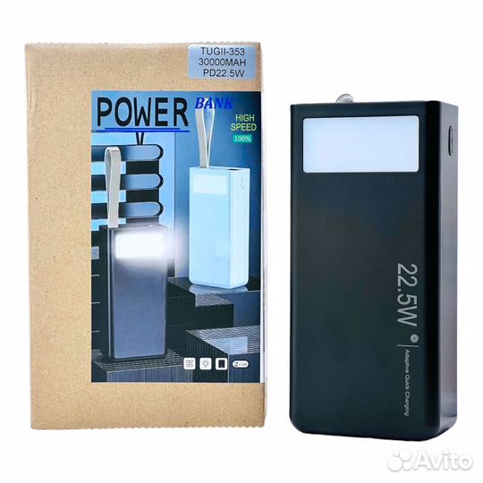 Power bank WUW tugii-353 30000mAh PD22.5W (Black)