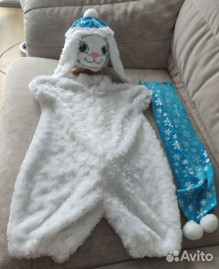 Новогодний костюм для мальчика Зайчик
