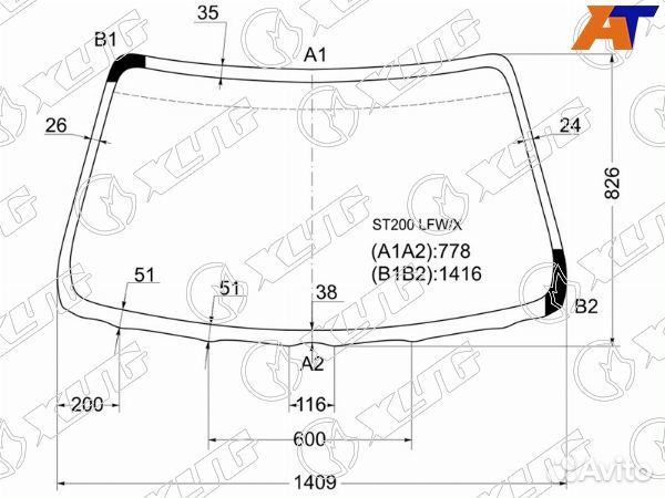 Стекло лобовое toyota carina ED