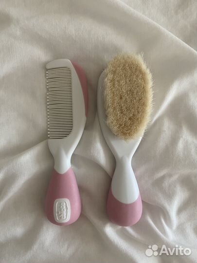 Набор детских расчесок chicco и щетка для волос 0+