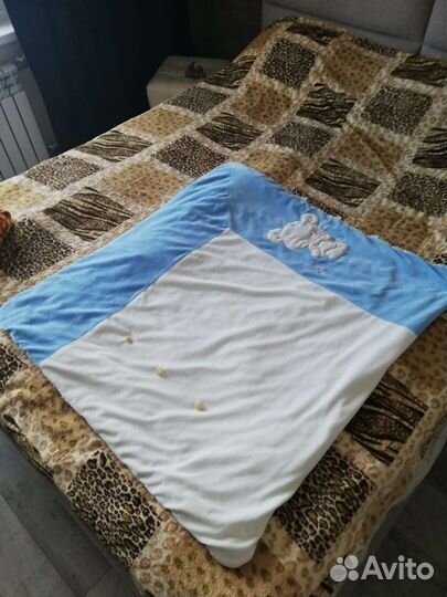 Конверт одеяло на выписку для мальчика