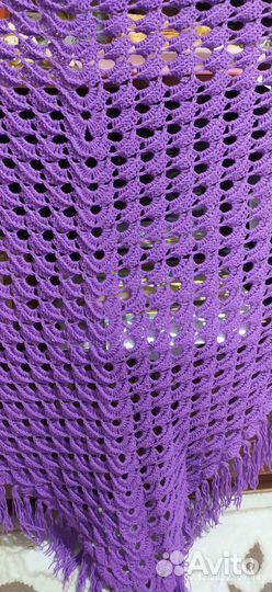 Шикарный треугольный платок, палантин