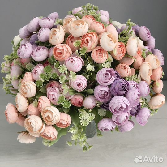 Искусственные цветы мелкие камелии