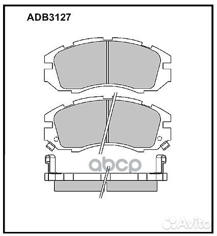 Колодки тормозные дисковые передние Allied Nipp