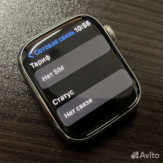 Apple Watch 7 45mm stainless steel+esim акк. 88