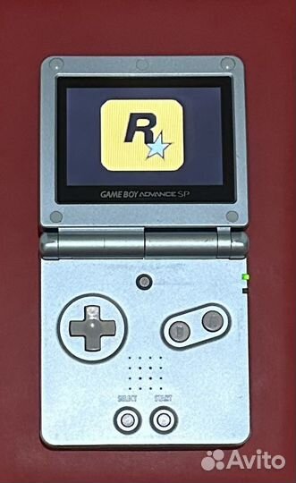 Gameboy advance sp 101 blue + картриджи