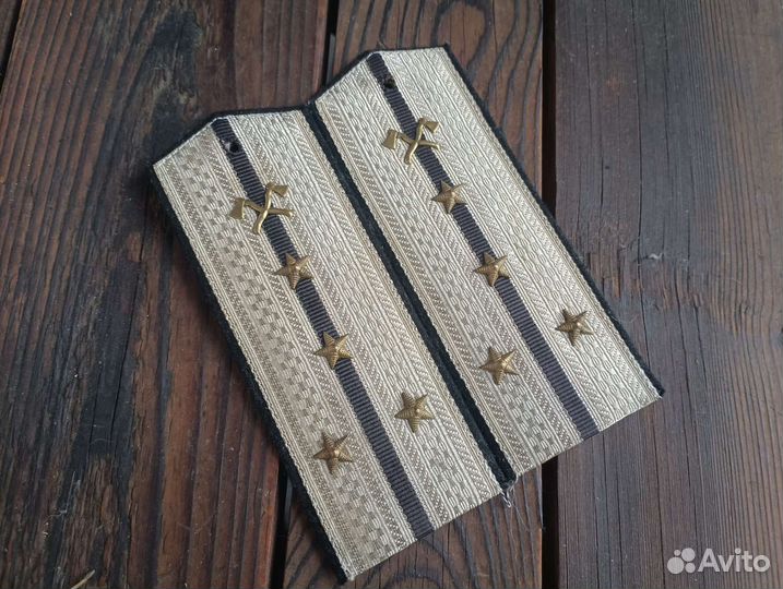 Погоны парадные капитан инженер ркка копия 15.5 см