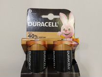 Батарейка Duracell Alkaline LR20 BL2, 1.5В, тип D