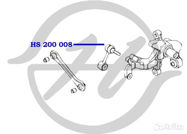 Тяга стабилизатора зад прав / лев