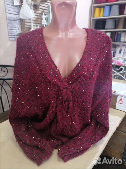 Вязание - джемпера - пайетки, кид мохер, норка