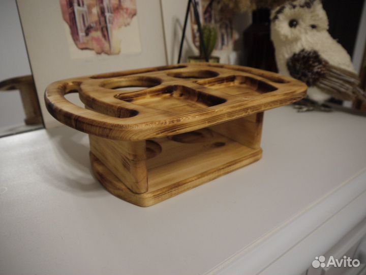 Поднос игровой двухъярусный для напитков и закуски