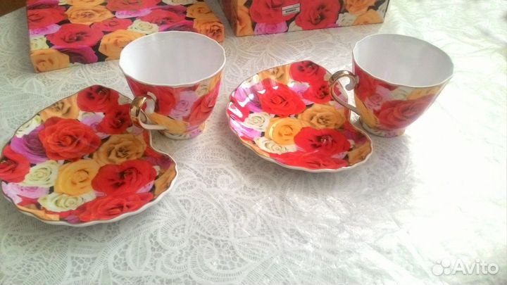 Наборы чайные фарфоровые
