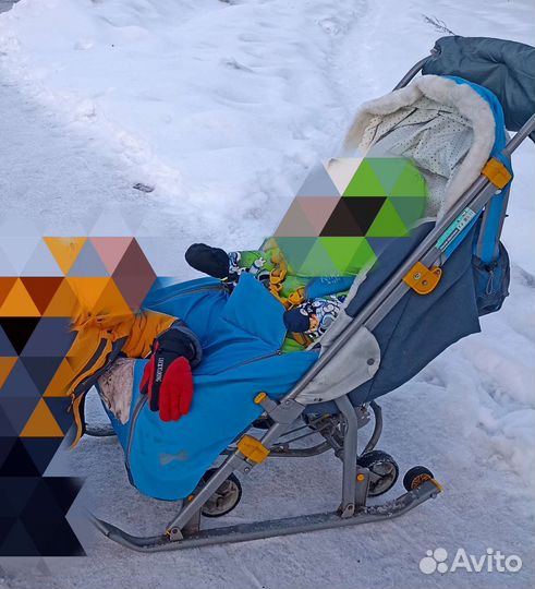 Санки коляска ника