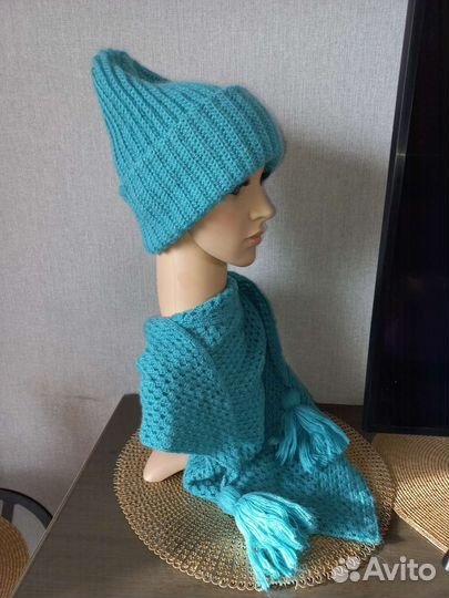 Шапка и шарф -бактус