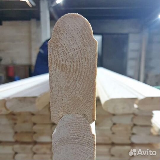 Минибрус, лунный паз погонажем