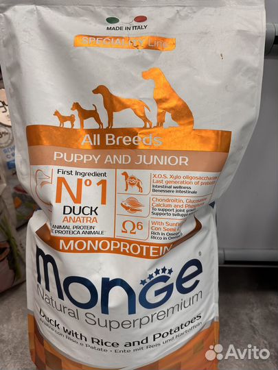 Корм для собак монж (monge)
