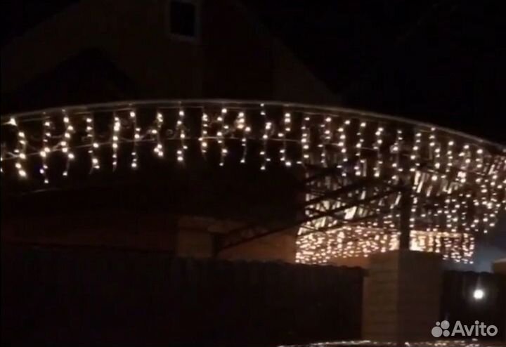 Гирлянда уличная бахрома