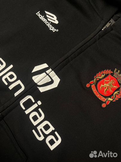 Худи зип Balenciaga Paris 10 оверсайз