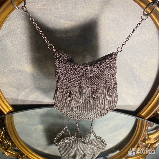 Старинная театральная сумочка.Серебро-84, 362г.Кол