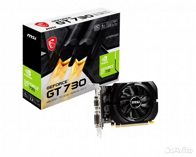 Новый MSI GeForce GT 730 4GB (N730K-4GD3/OCV1)