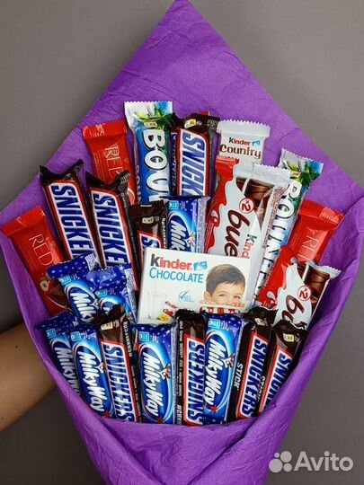 Сладкие букеты из конфет