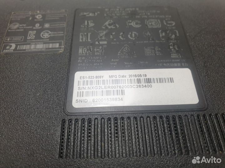 Поддон Acer ES1-522