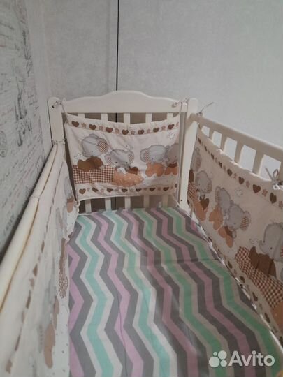 Бортики в детскую кроватку