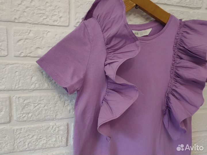 Футболки/топы для девочки, H&M, новые, 134-140