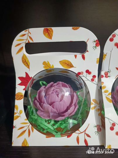 Мыло ручной работы пион