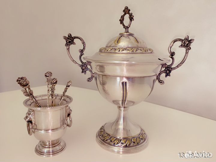 Сахарница серебрение