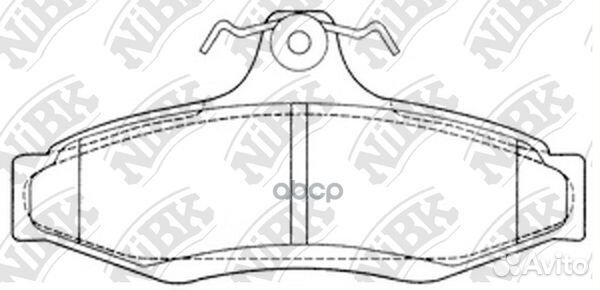 PN0424-nibk колодки дисковые задние Daewoo Leg