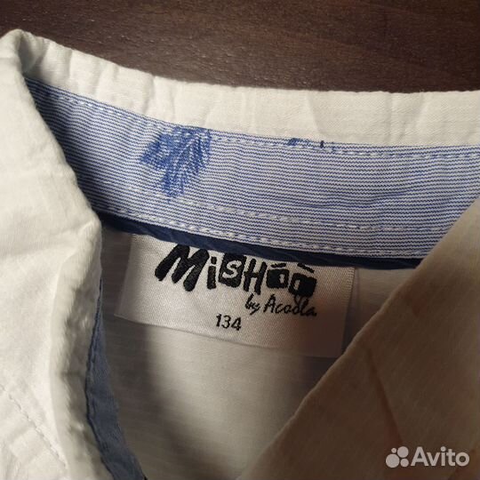 Рубашка белая 128-134