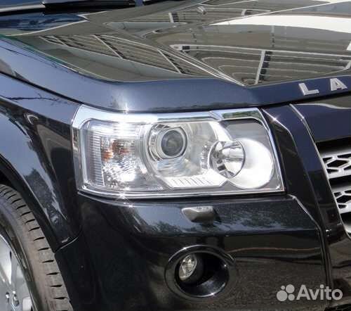 Freelander 2 Окантовка фар хром