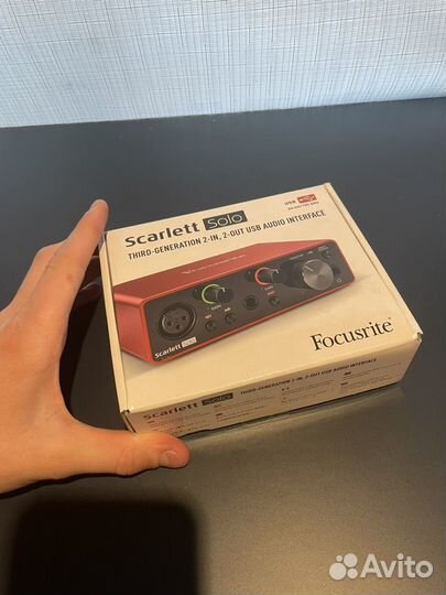 Звуковая карта focusrite scarlett solo 3rd gen