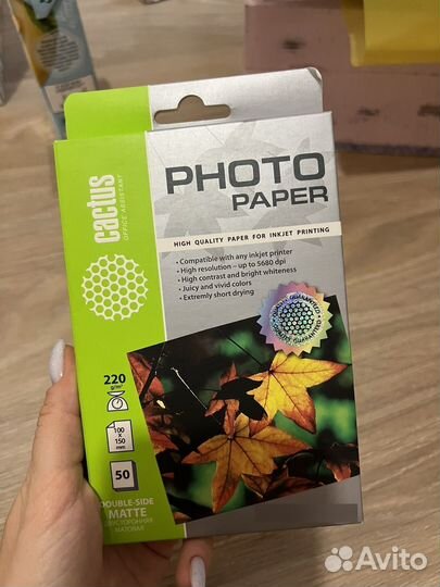 Фотобумага cactus матовая 10х15