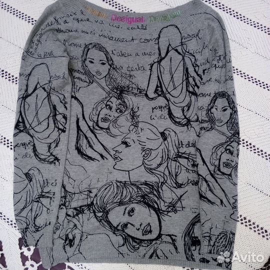 Кофта винтажная Desigual с открытыми плечами