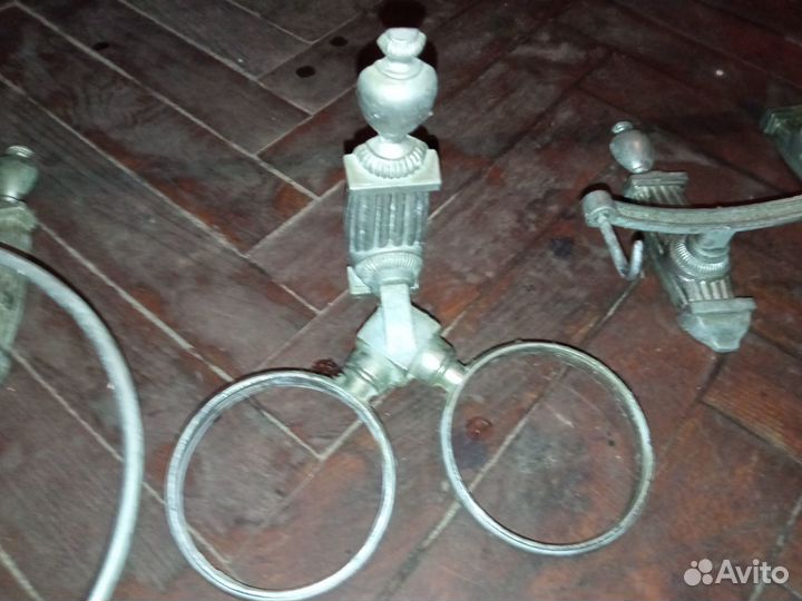 Винтажный набор литьё металл интерьерный телефония