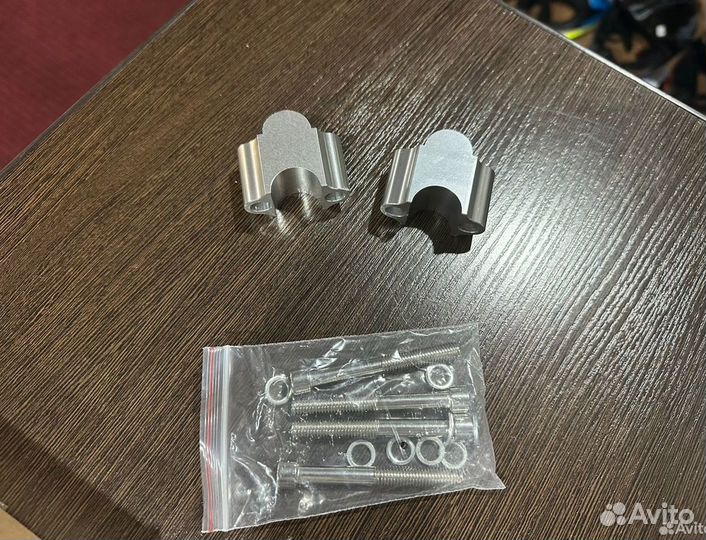 Проставки для руля мото 22мм хром