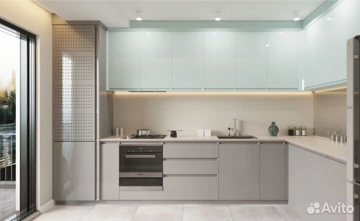 Кухня на заказ, прямая, маленькая, угловая