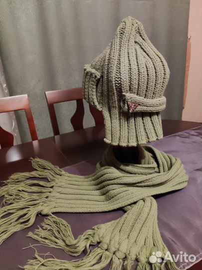Пакет:шапка+шарф, шапки,валеный шарф