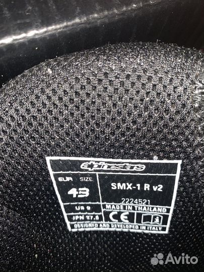 Мотоботы alpinestars SMX-1 R V2 Black