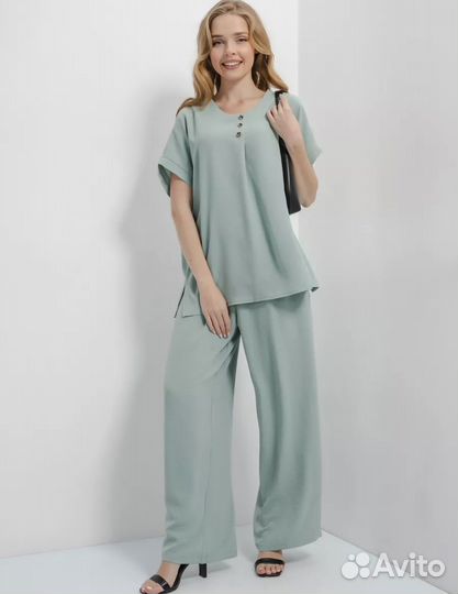 Брючный костюм женский летний новый 54 56
