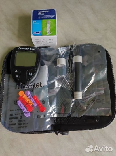 Глюкометр contour plus + тест-полоски Контур плюс