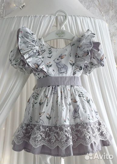 Платье для девочки 74-80