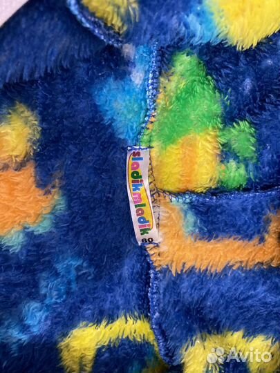 Теплый комбинезон меховой детский 68 74 80