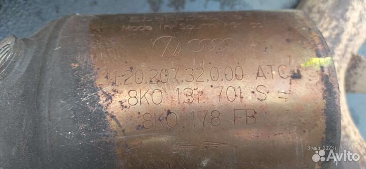 Катализатор audi a4 b8 8k0131701s