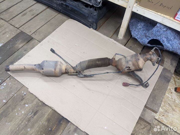 Приемная труба VW Polo Skoda Rapid