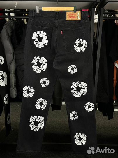 Джинсы denim tears черные