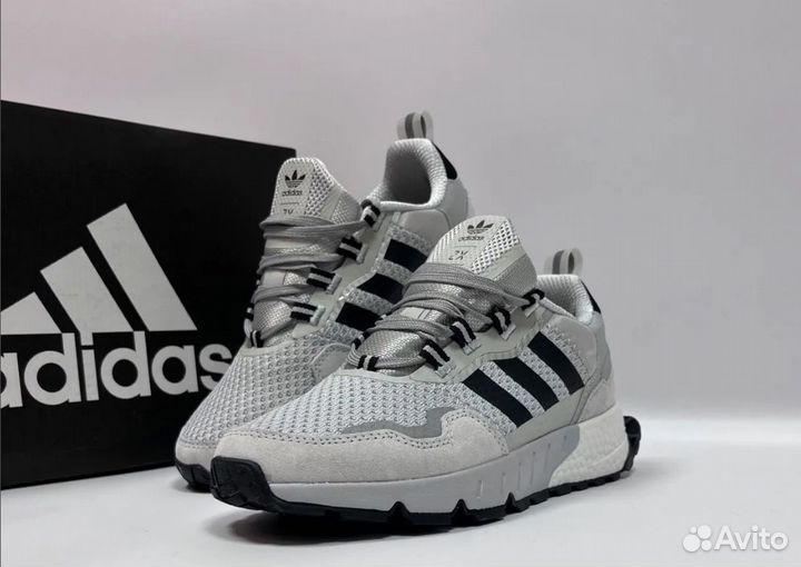 Kpосcовки мужские Аdidas zx 1000 boost серые